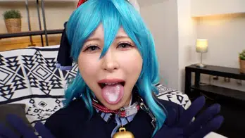 COSX-062 横乳の完全再現！？Iカップレイヤーみうちゃん、賭けに弱すぎてセクハラされまくり！